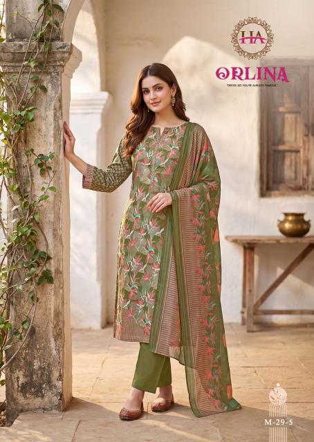 Alok suit orlina printed dress material wholesale